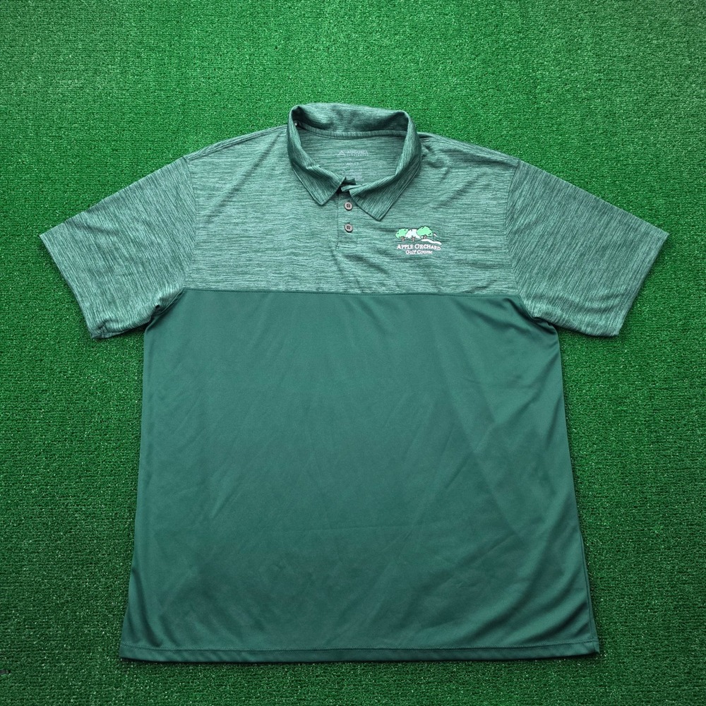 Augusta Sportswear Apple Orchard Golf Polo Shirt Mens XL Green Performance